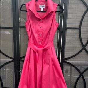 Joseph Ribkoff Vibrant Pink Midi Dress